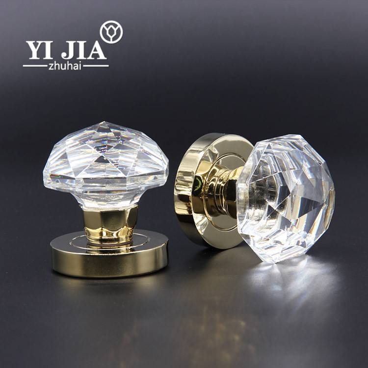 Funky Furniture Hardware Zinc Alloy Glass Crystal Door Pulls And Knobs