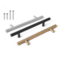 HJY Wholesale Fancy 201 Stainless Steel Door Drawer Kitchen Cabinet Handles