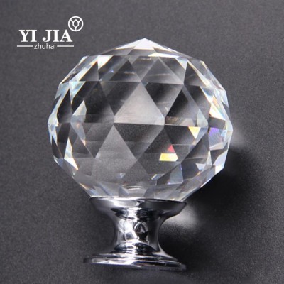 Decorative Crystal Glass Cupboard Dresser Cabinet Drawer Furniture Knobs